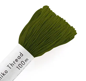 Olympus sashiko thread 100m, olive 138