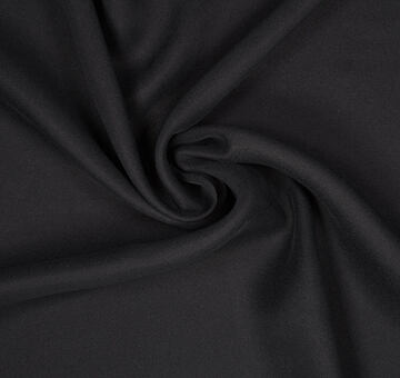Cupro crepe georgette, black