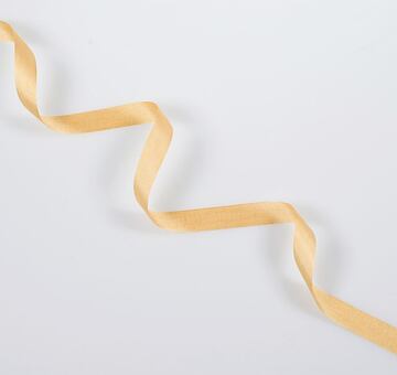 Silk ribbon 1 cm, yellow