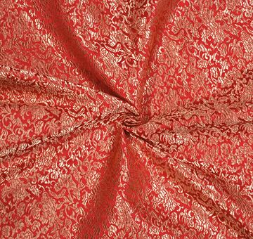 Brocade seabed, red and gold, 1.5m