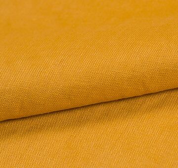 European linen fabric, 100% linen, saffron 
