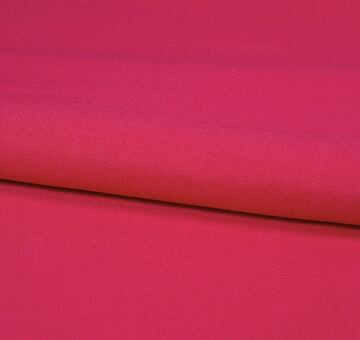 Hot pink linen twill fabric, 100% linen