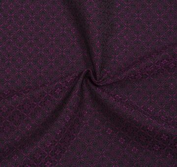 Noble brocade, fuchsia and black
