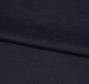 Fine linen cotton blend fabric, dark blue