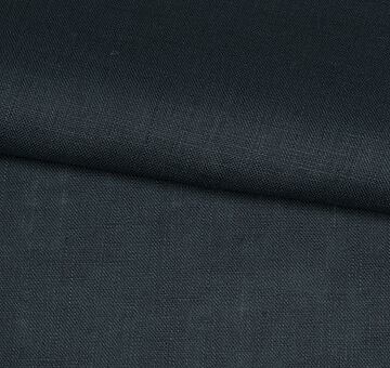 Fine linen fabric, 100% linen, dark blue