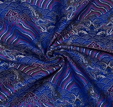 Brocade heaven, violet and blue