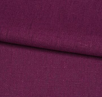 Linen cotton blend fabric, plum