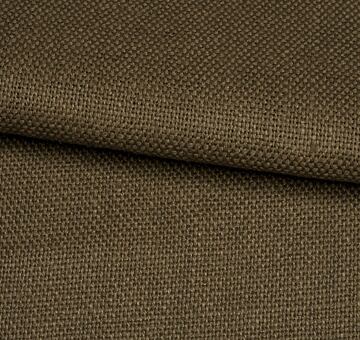 Rustic linen fabric, 100% linen, brown, seconds