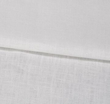 Heavy linen fabric, 100% linen, white