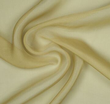 Silk chiffon, mustard yellow