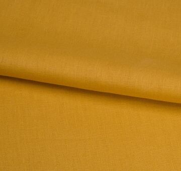 Saffron heavy linen fabric, 100% linen