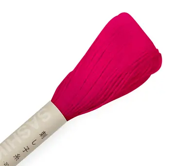 Olympus sashiko thread 20m, vermillion 30