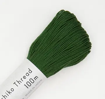Olympus sashiko thread 100m, green 129