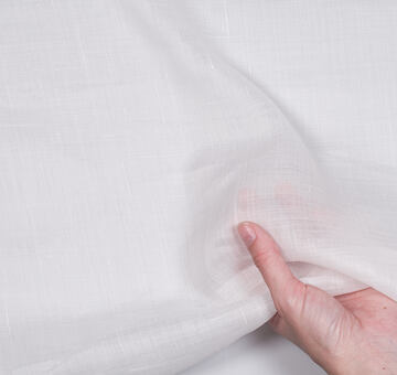 Handkerchief linen fabric, 100% linen, white