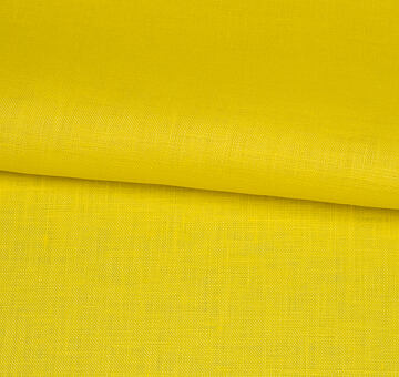 Yellow linen fabric, 100% linen