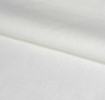 European linen fabric, ivory white 100% linen