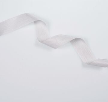 Silk ribbon 2 cm, light grey