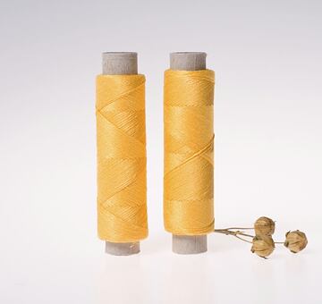 Fine linen thread, 20x3, 100m, yellow