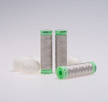 Silk thread, 50m, light grey 412