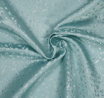 Brocade Wildflowers, steel blue, 1.4m