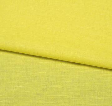 Fine linen cotton blend, pale yellow