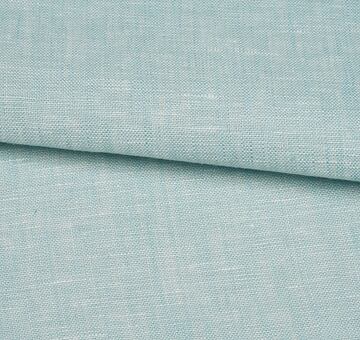 Shot linen fabric, 100% linen, light blue