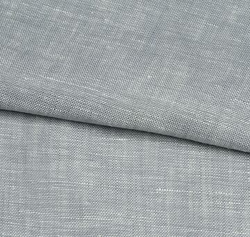 Shot linen fabric, 100% linen, light blue