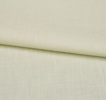 Linen twill fabric, 100% linen, cream