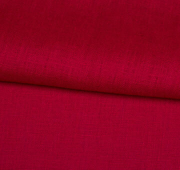 Crimson linen fabric, 100% linen