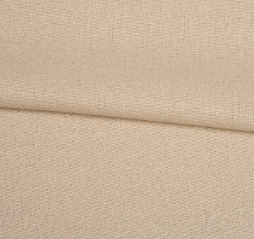 Ecru linen cotton blend fabric, 1.03m
