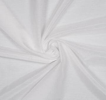 Silk cotton voile, white