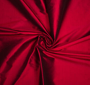 Fine silk dupioni, crimson