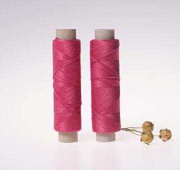 Fine linen thread, 20x3, 100m, dark pink