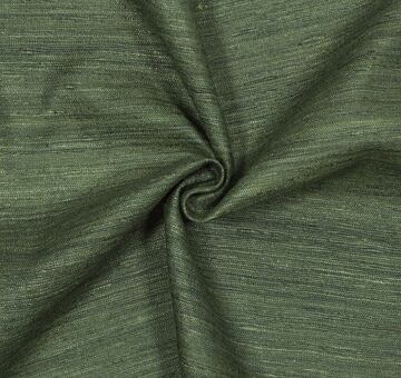 Silk linen blend, dark green