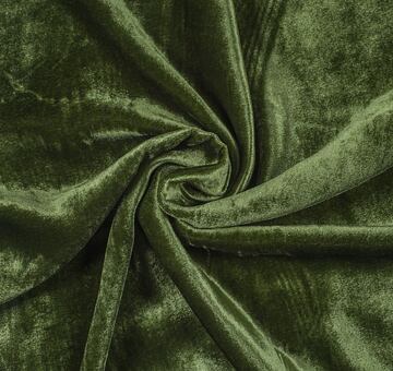 Silk blend velvet, olive