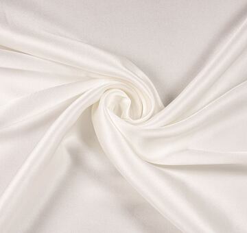Silk satin, ivory white
