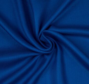 Hand woven wild eri silk twill, blue