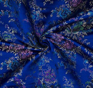 Brocade bouquet, blue, 1.2m