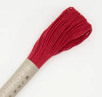 Olympus sashiko thread 20m, crimson 12