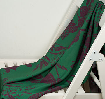 Sartor designer fabric JUNGLE, EcoVero, green