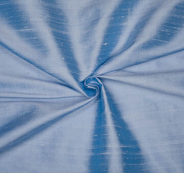 Slubbed silk dupioni, sky blue, 1m