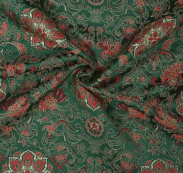 Brokat Chrysanthemum, dark green