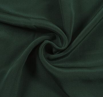 Silk crêpe marocain, dark green