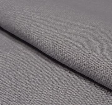 European linen fabric, 100% linen, light grey, 0.7m