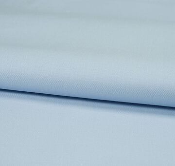 Linen cotton twill fabric, light blue