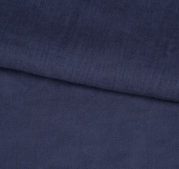 Fine linen fabric, 100% linen, dark blue