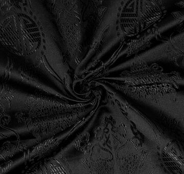 Brocade Qing, black