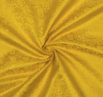 Brocade Ming, yellow, 0.7m