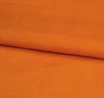 Fine linen fabric, 100% linen, orange
