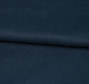 Heavy linen fabric, 100% linen, dark blue